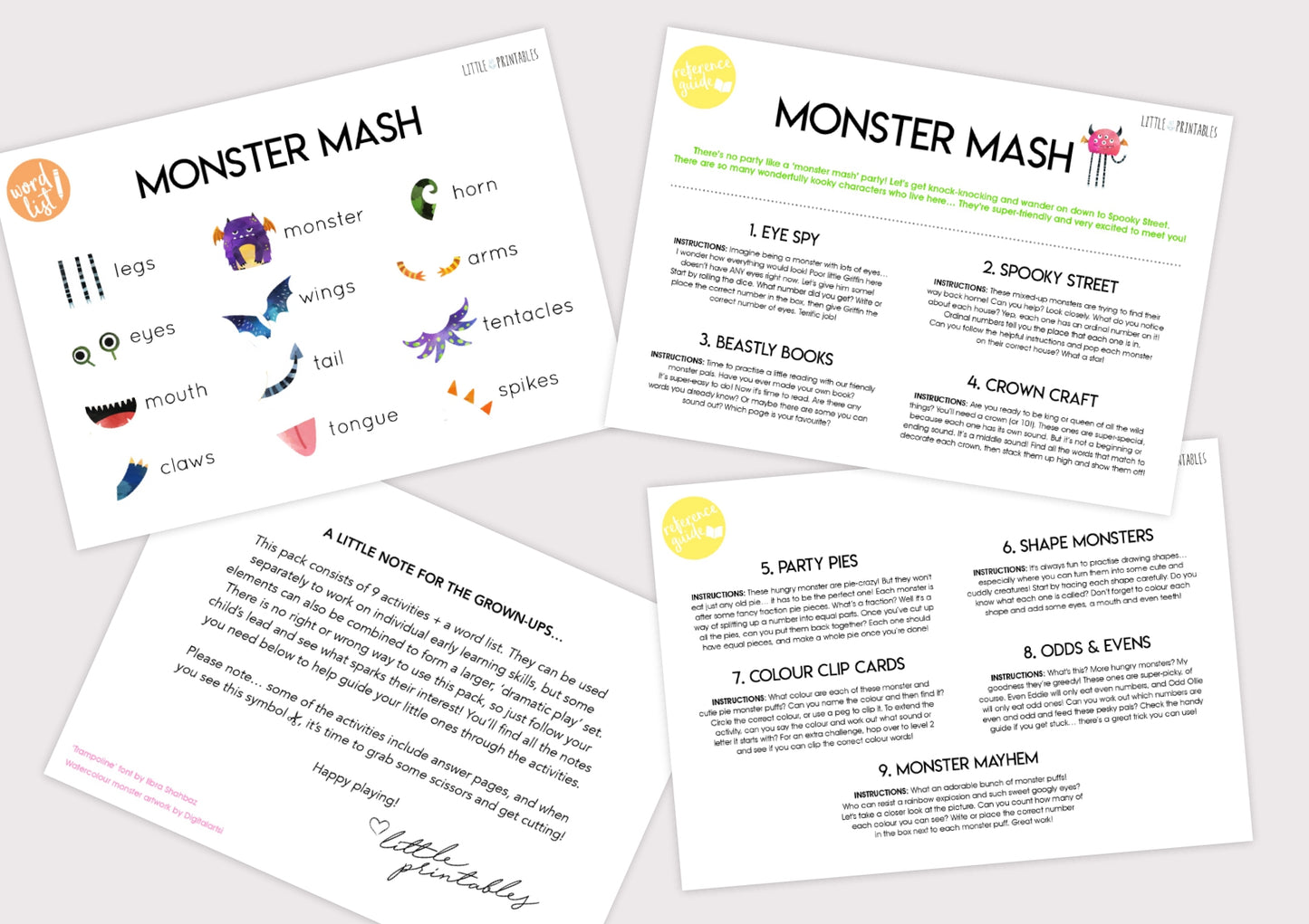 Play & Learn Kit - MONSTER MASH