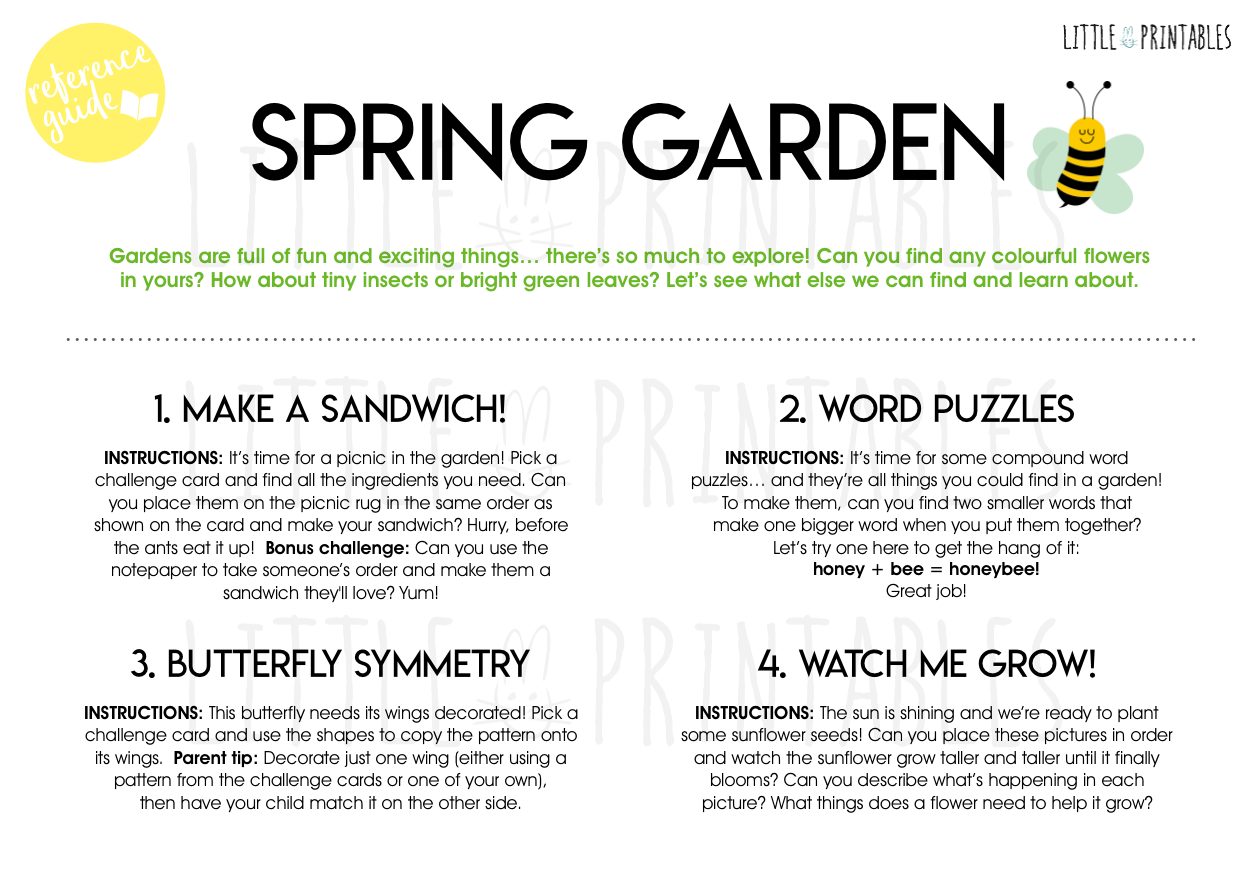 Play & Learn Kit - SPRING GARDEN
