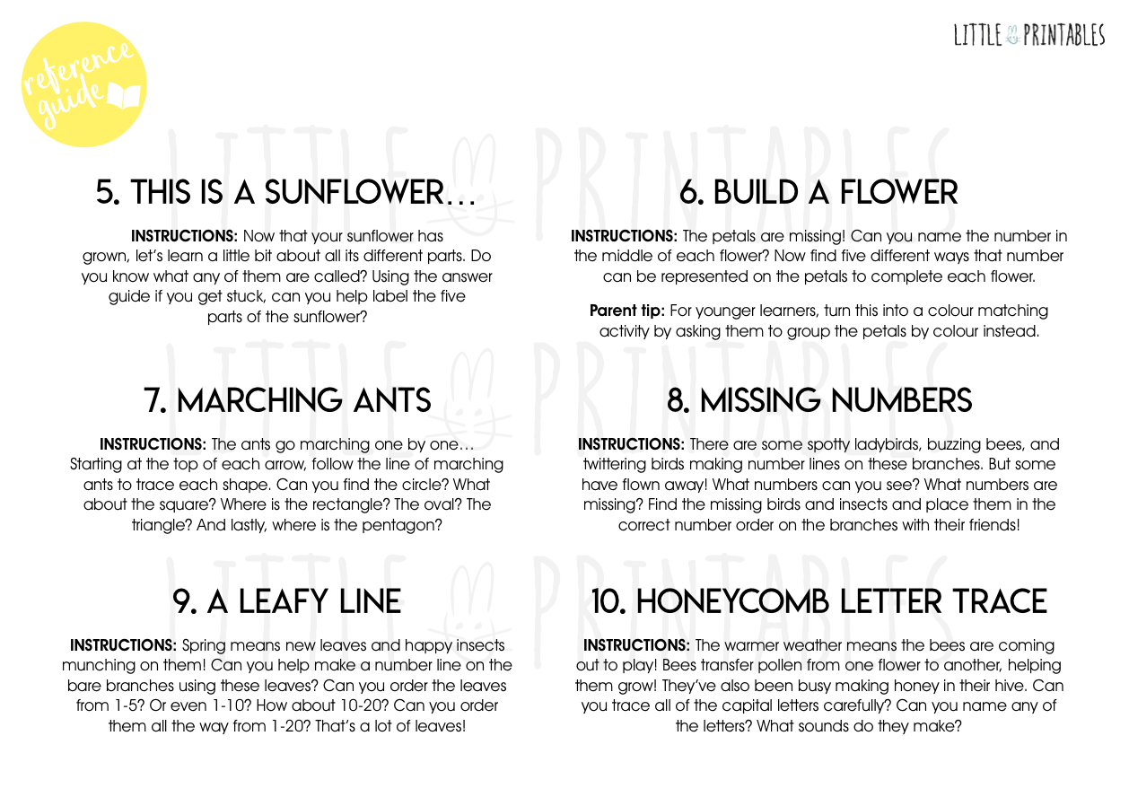 Play & Learn Kit - SPRING GARDEN