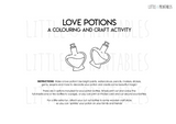 love potions colouring and craft printable