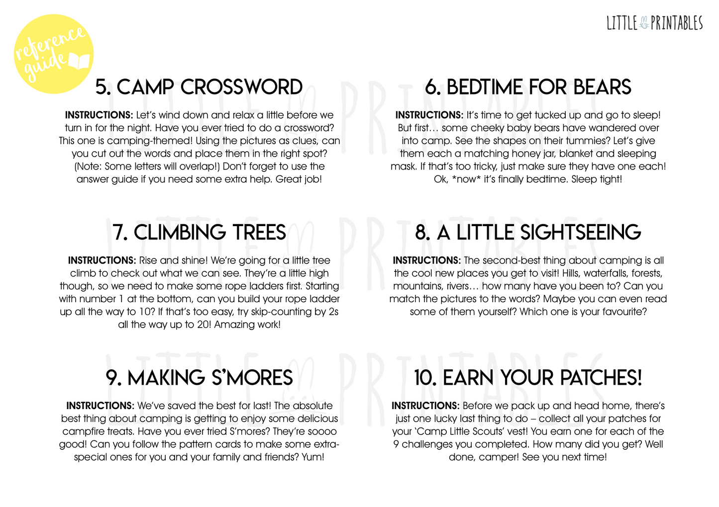 Play & Learn Kit - CAMP LITTLE