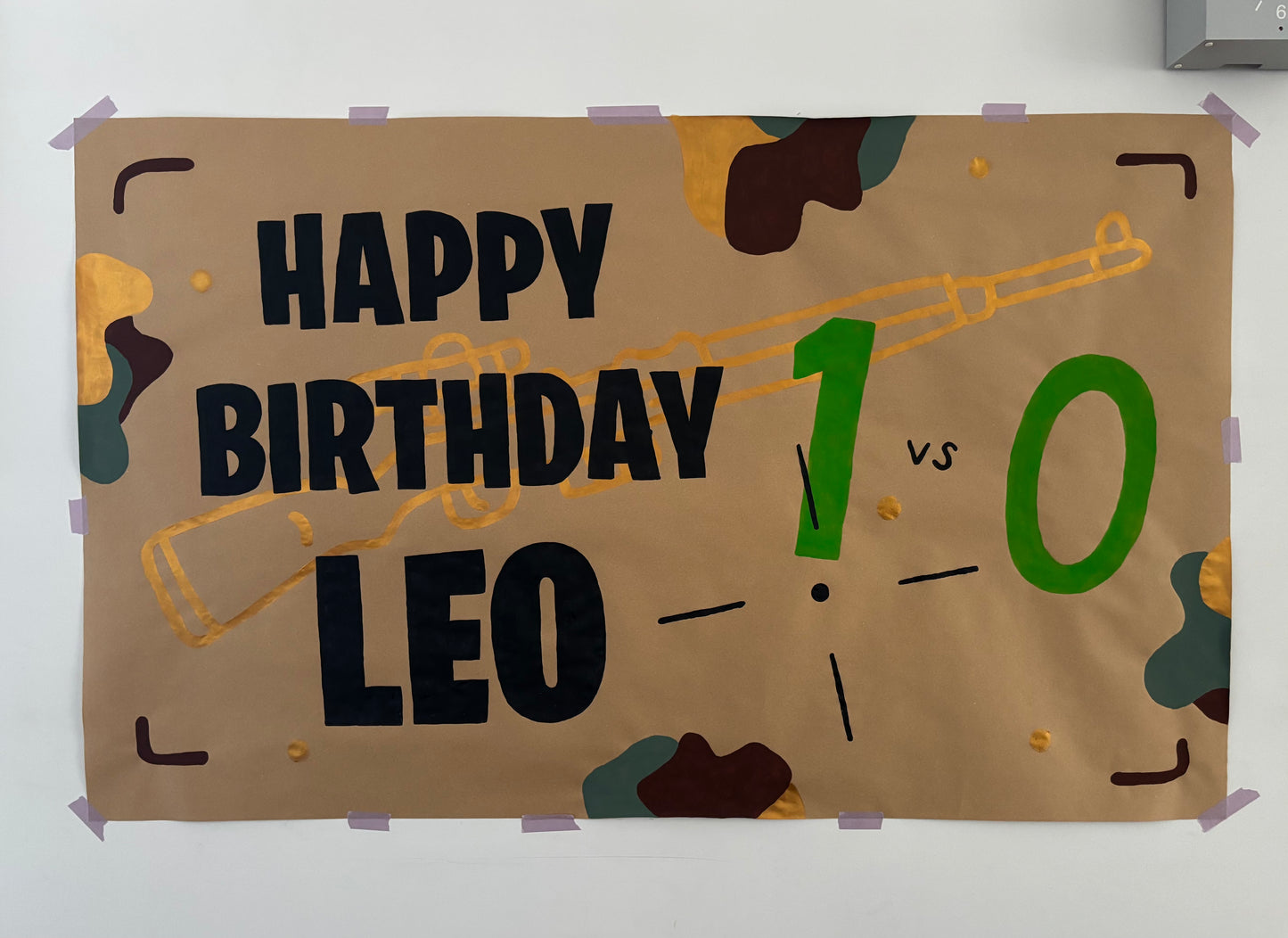Hand Painted Banner