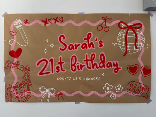 Hand Painted Banner