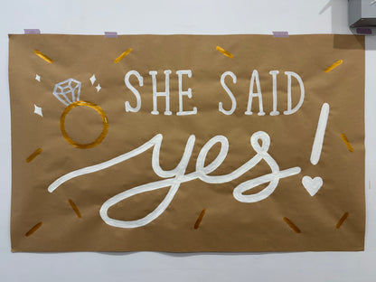 Hand Painted Banner