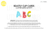 Beastly Clip Cards