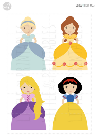 Princess Puzzles Little Printables