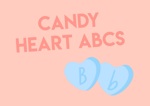 candy heart abcs letter matching alphabet