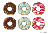 doughnut matching pairs colours patterns