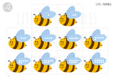 bees number match sorting ten frame hive