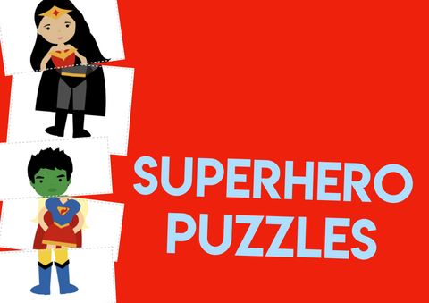 superhero puzzles matching superheroes