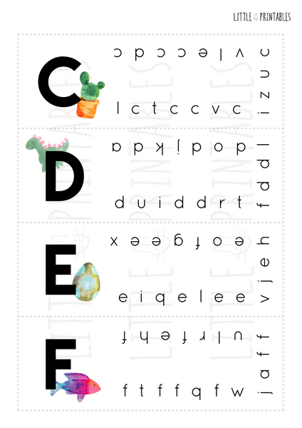 Alphabet Punch Cards – Little Printables