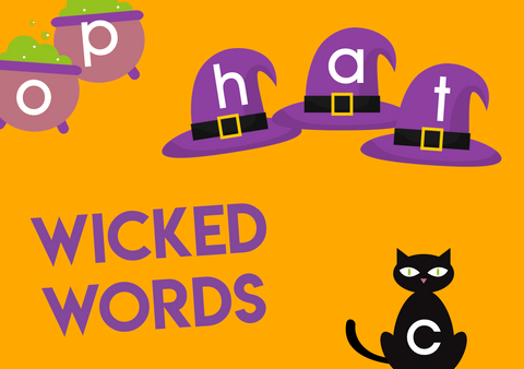 halloween cvc spelling words