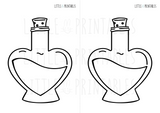 love potions colouring and craft printable
