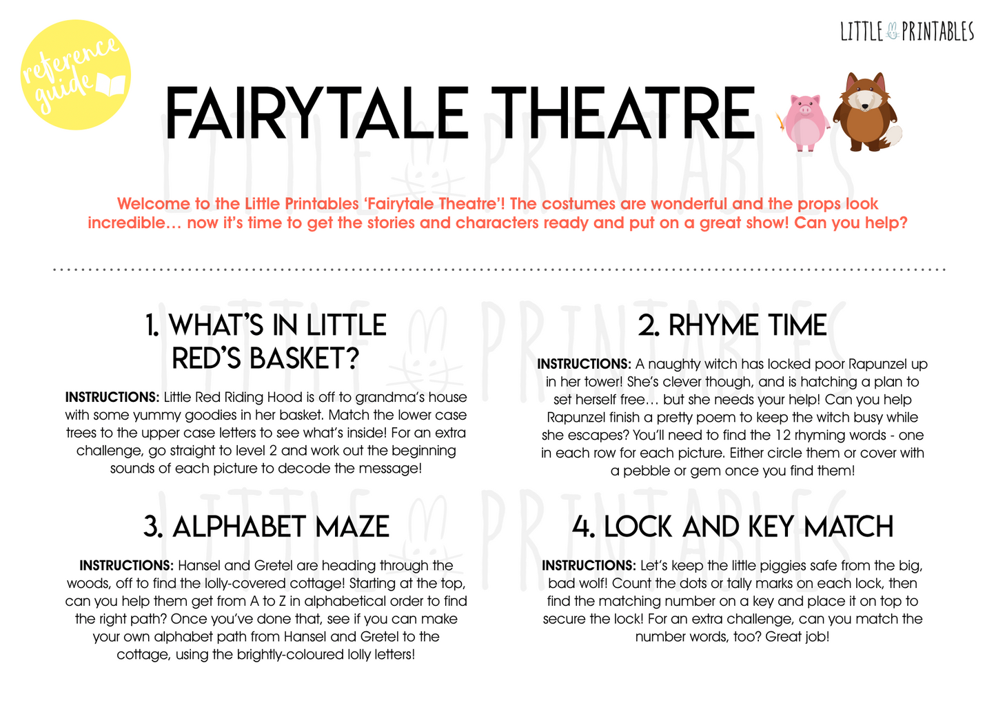 Play & Learn Kit - FAIRYTALE THEATRE
