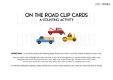 Construction Number Clip Cards
